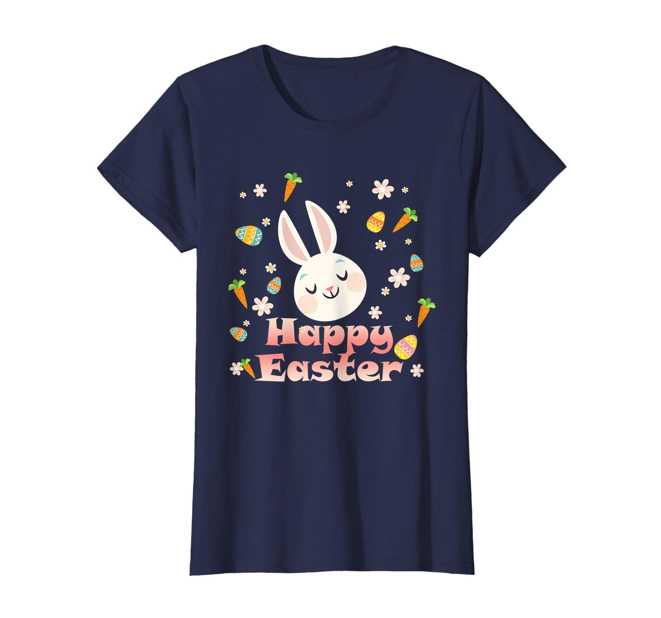 Happy Easter Bunny Tee shirt Easter Eggs Tee