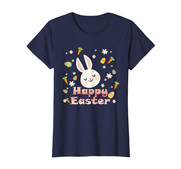 Happy Easter Bunny Tee shirt Easter Eggs Tee
