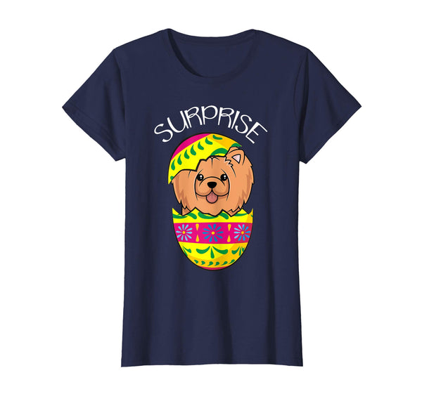 Funny Cute Puppy Chow Chow Hatches Easter Egg Easter T-Shirt