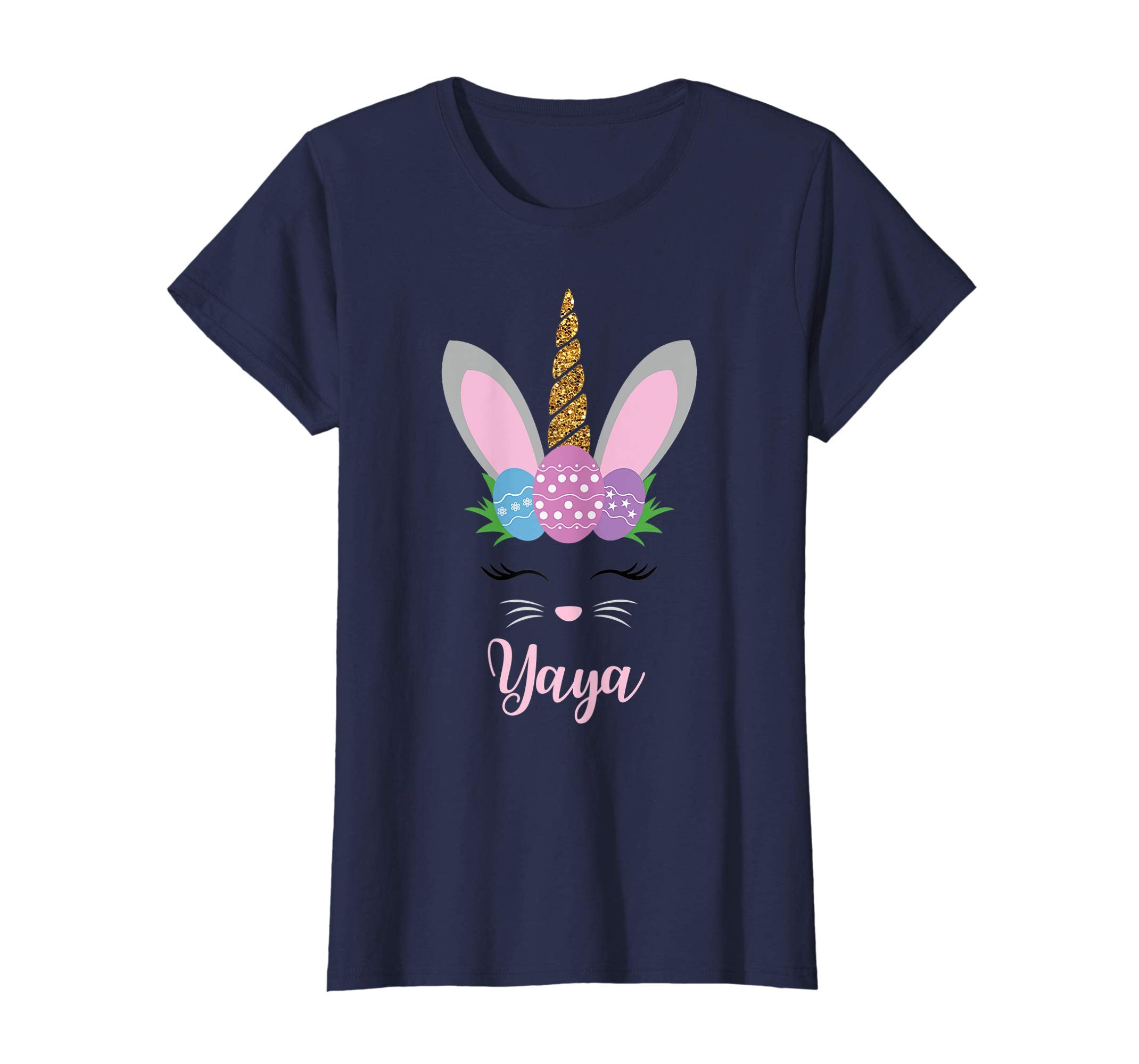 Yaya Easter Bunny Unicorn Funny T-Shirts Cute Bunnies Gifts