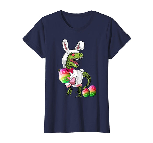 Happy Eastrawr T Rex Dinosaur Easter Bunny Egg Shirt Kids