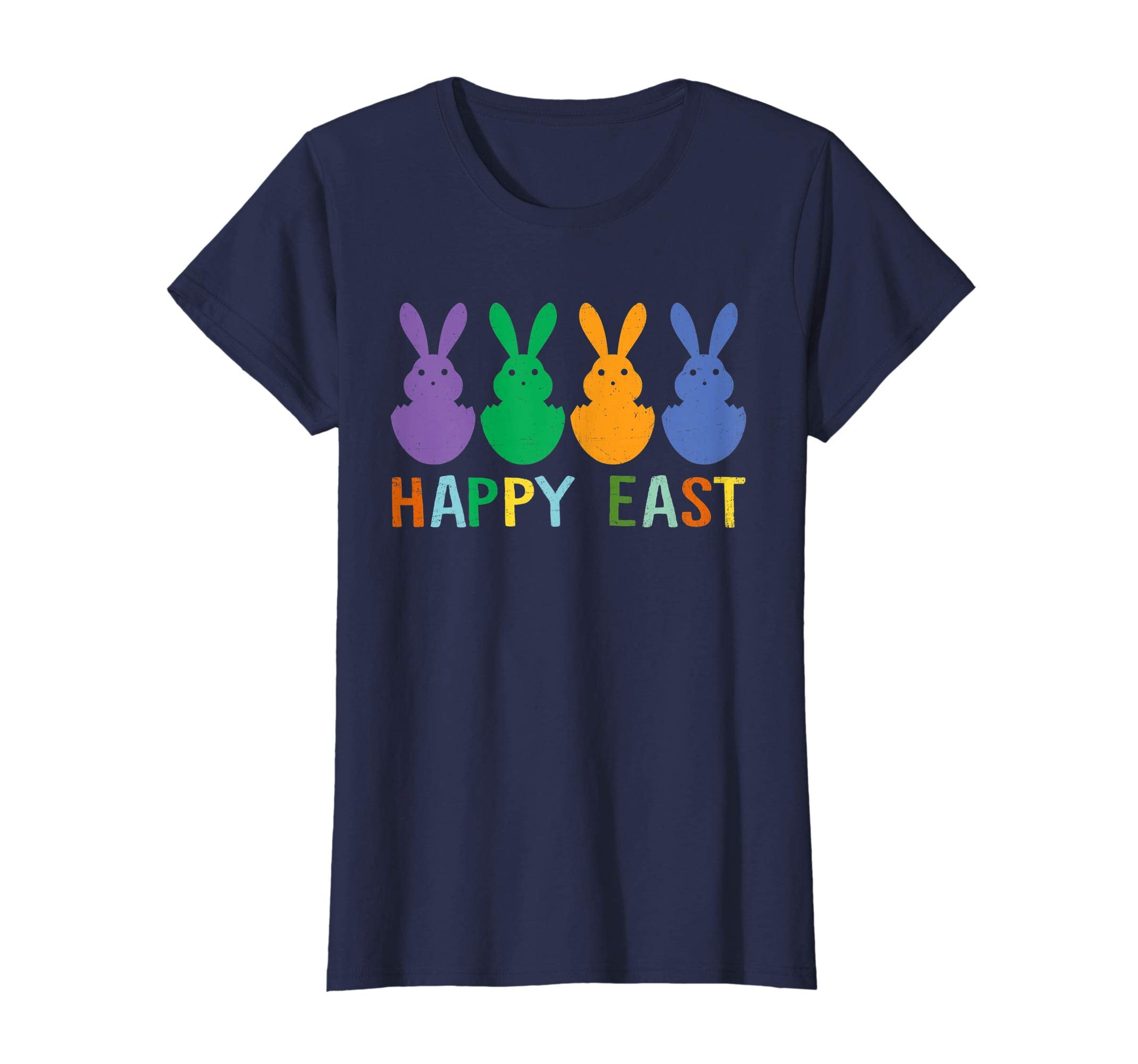 Happy Easter Shirt Colorful Bunny Eggs Gift TShirt