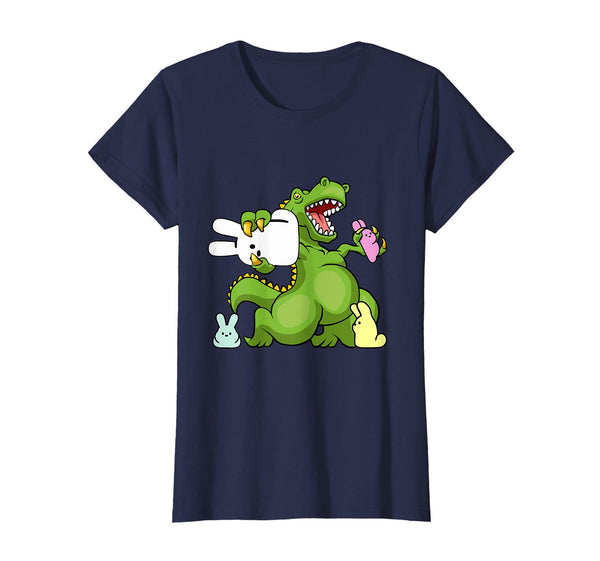 Dinosaur T-rex Eat Bunny Peeps Happy Easter Day T-Shirt