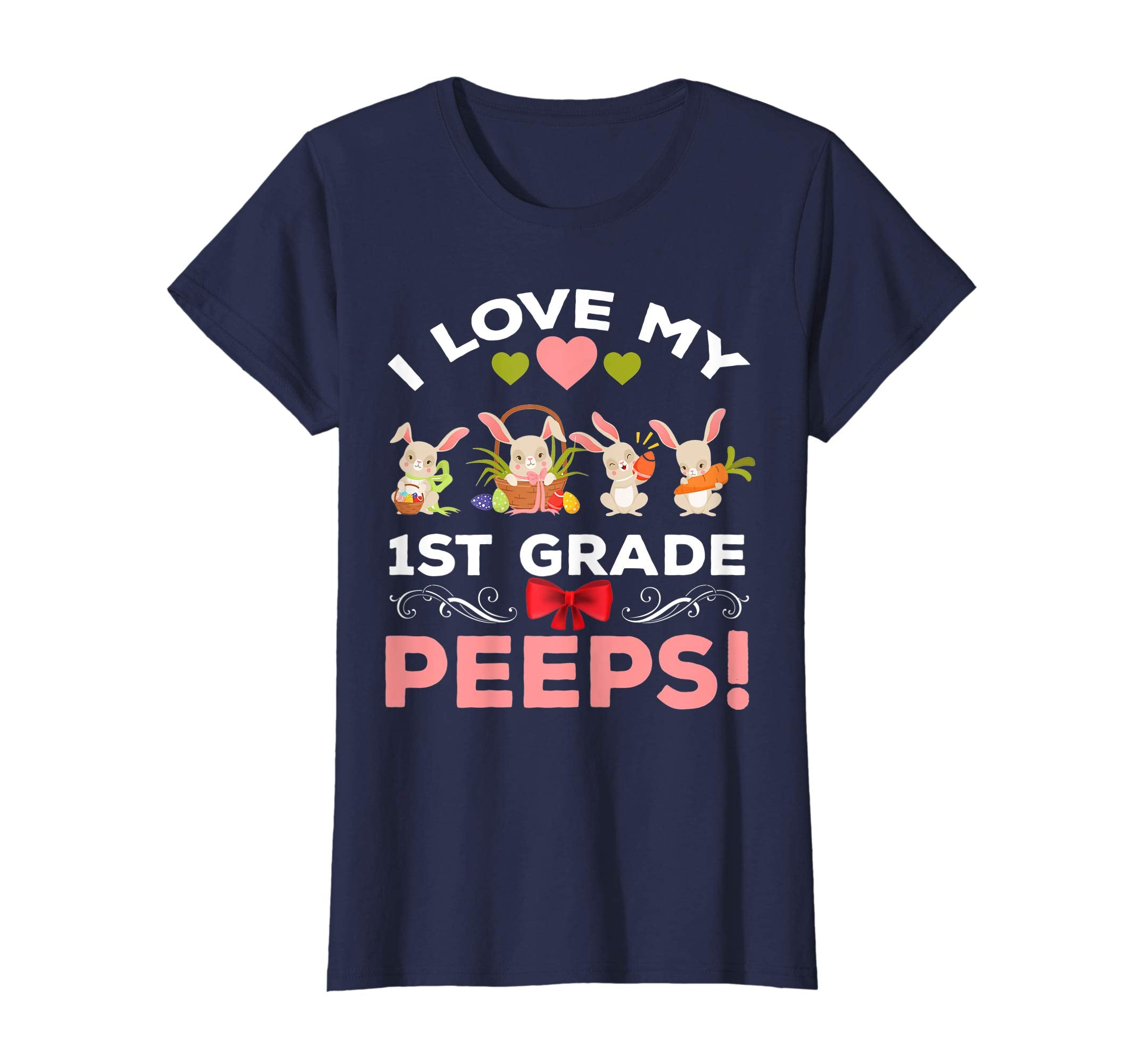 I Love my 1st Grade Peeps Easter First Grade Teacher Shirt