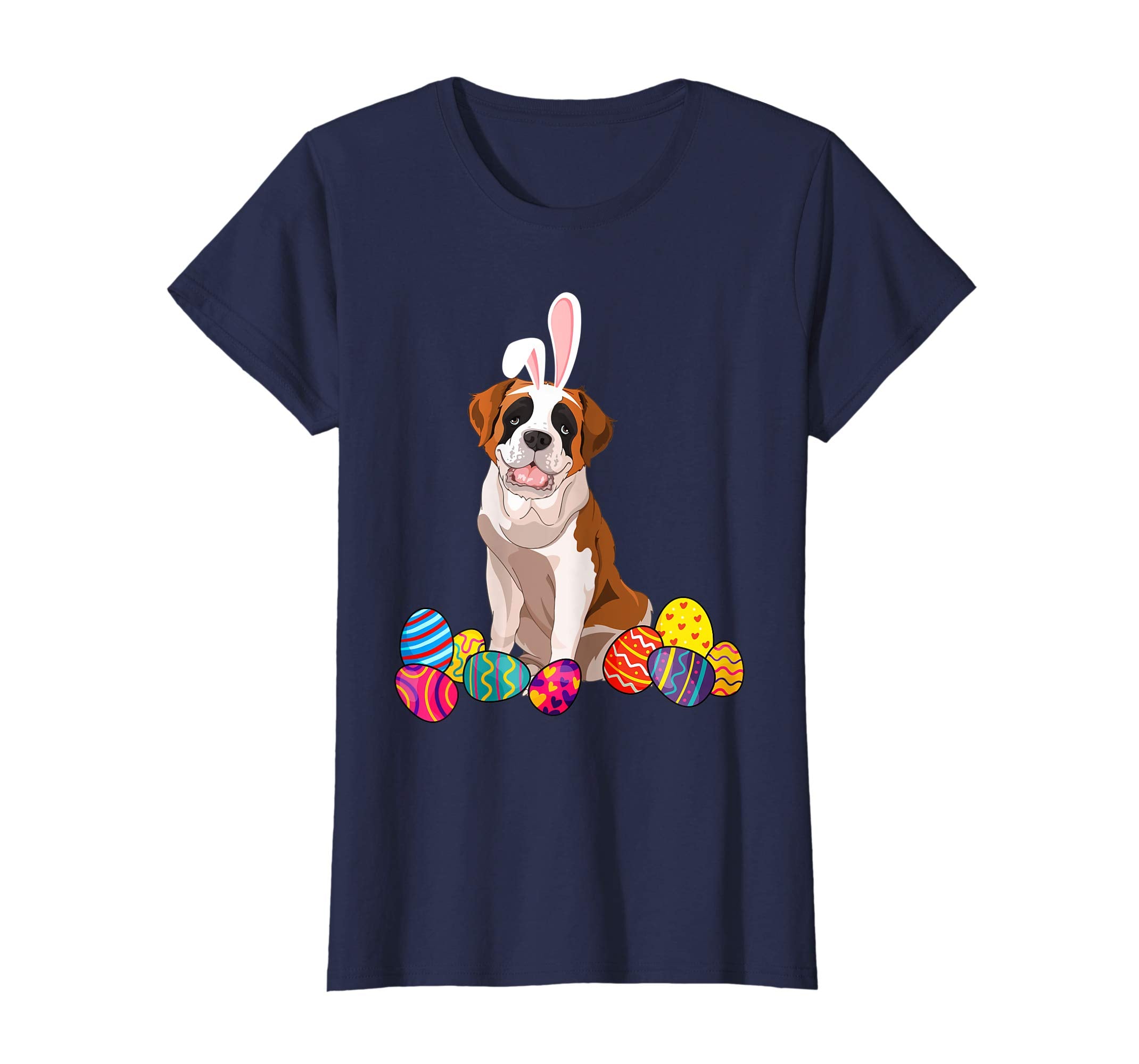 Saint Bernard Bunny Ear With Egg Easter Easter Day Shirt