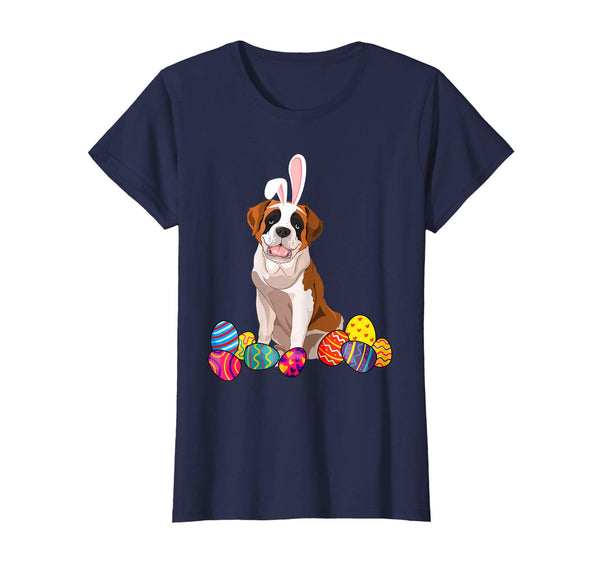 Saint Bernard Bunny Ear With Egg Easter Easter Day Shirt