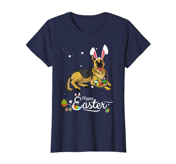 German Shepherd Dog With Bunny Hat Easter Costume T Shirt