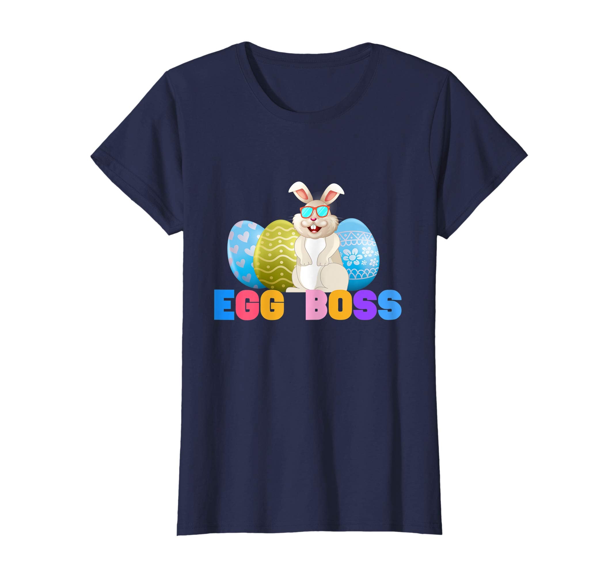 Egg Boss Easter Shirt For Kids Boys Girls Cute Easter Bunny