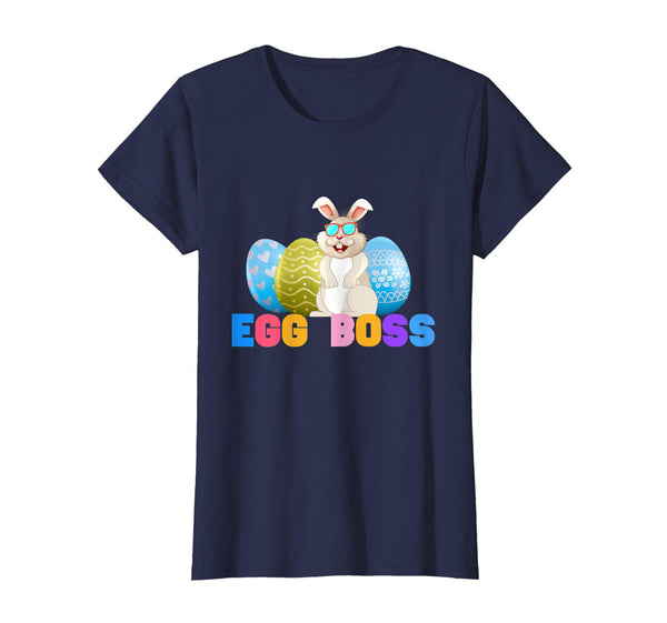 Egg Boss Easter Shirt For Kids Boys Girls Cute Easter Bunny