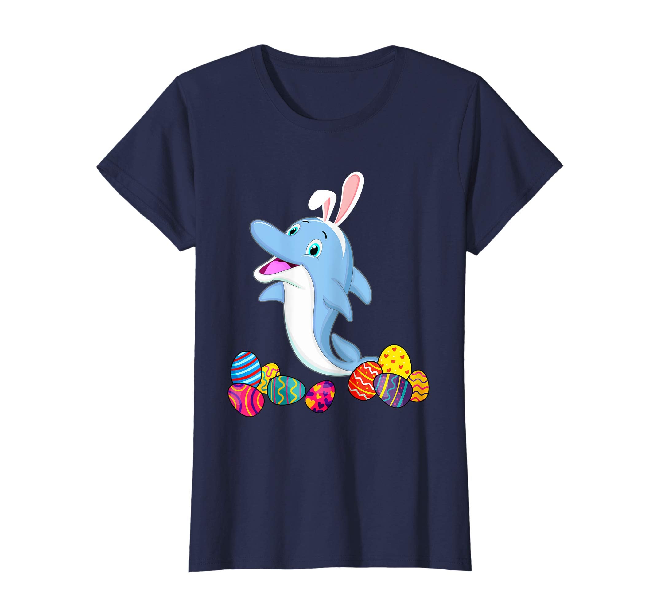 Dolphin Bunny Ear With Egg Easter Easter Day Shirt