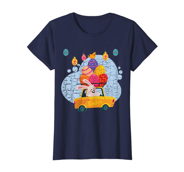 Cute rabbit with Easter Eggs Car Shirt Easter gifts for kids