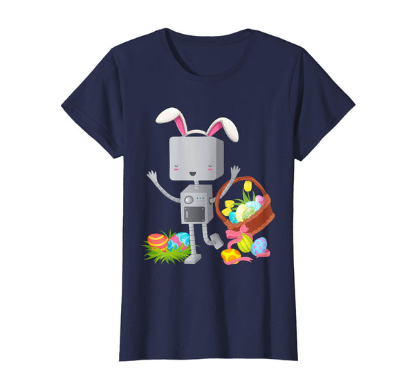 Robot Easter Bunny Funny T-shirt for Boys, Girls, Women, Men