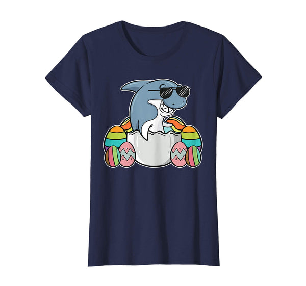 Funny Shark Easter Shirt Holiday Bunny Egg Hunt Gift Idea