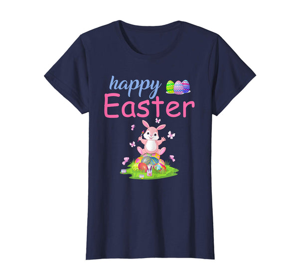 Happy Easter T-Shirt with Bunny Egg Funny Gifts