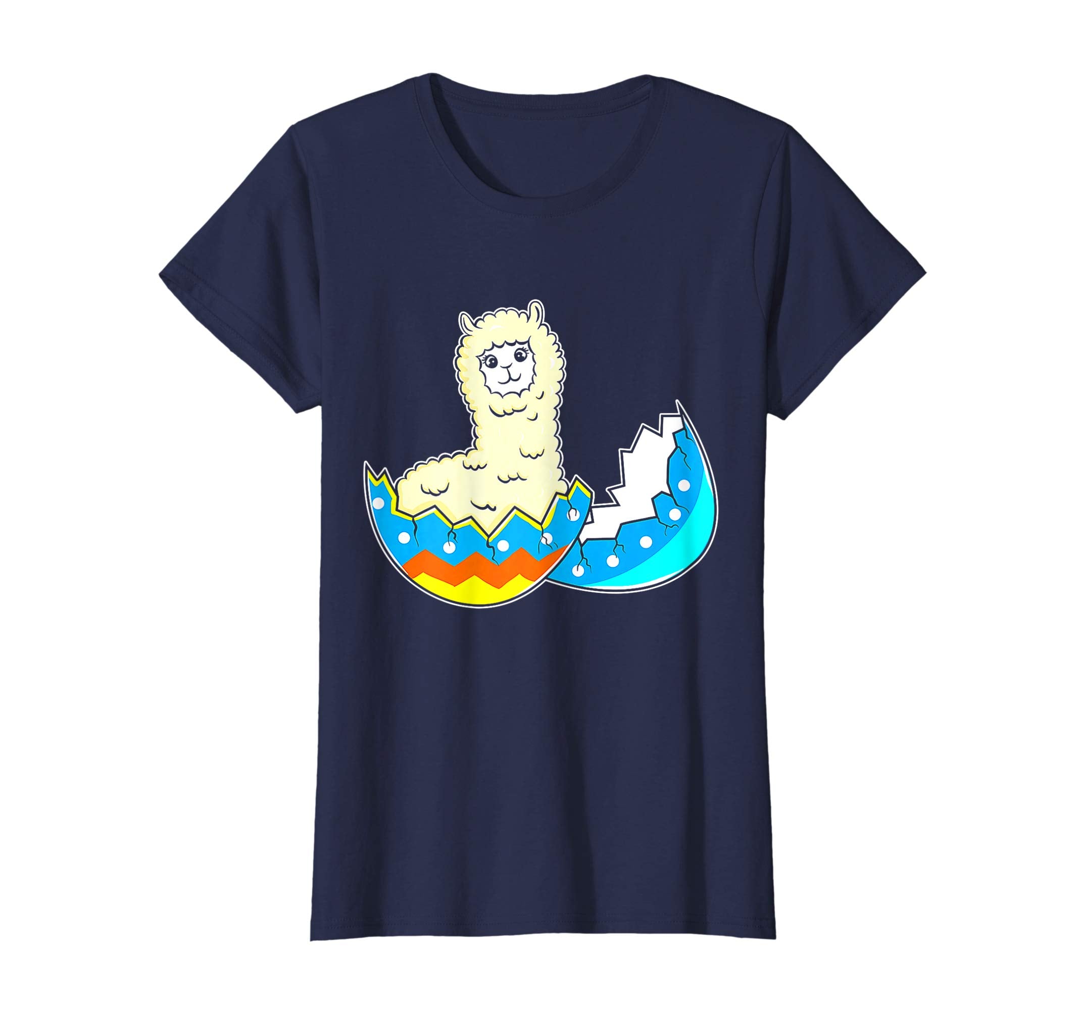 Funny Easter T-Shirt Llama Easter Egg Kids Gift