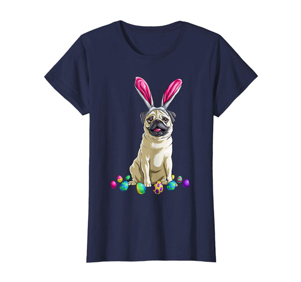 Easter Pug T Shirt Men Women Kids Bunny Basket Eggs Gift