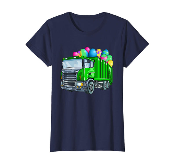 Easter Garbage Truck T Shirt Men Kids Boys Bunny Basket Eggs
