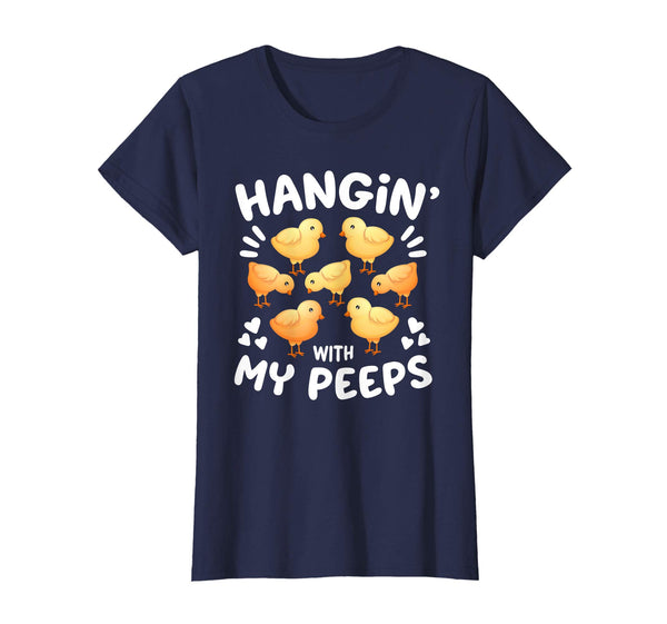 Hanging With My Peeps Happy Easter Kids Boys Girls T Shirt