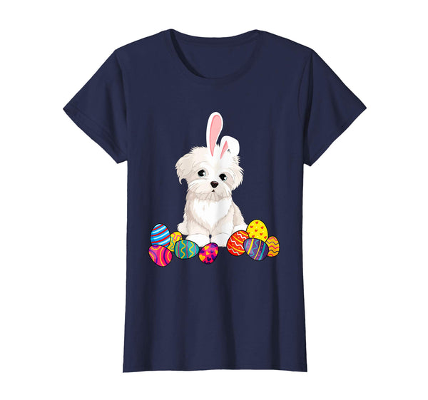 Maltese Bunny Ear With Egg Easter Easter Day Shirt