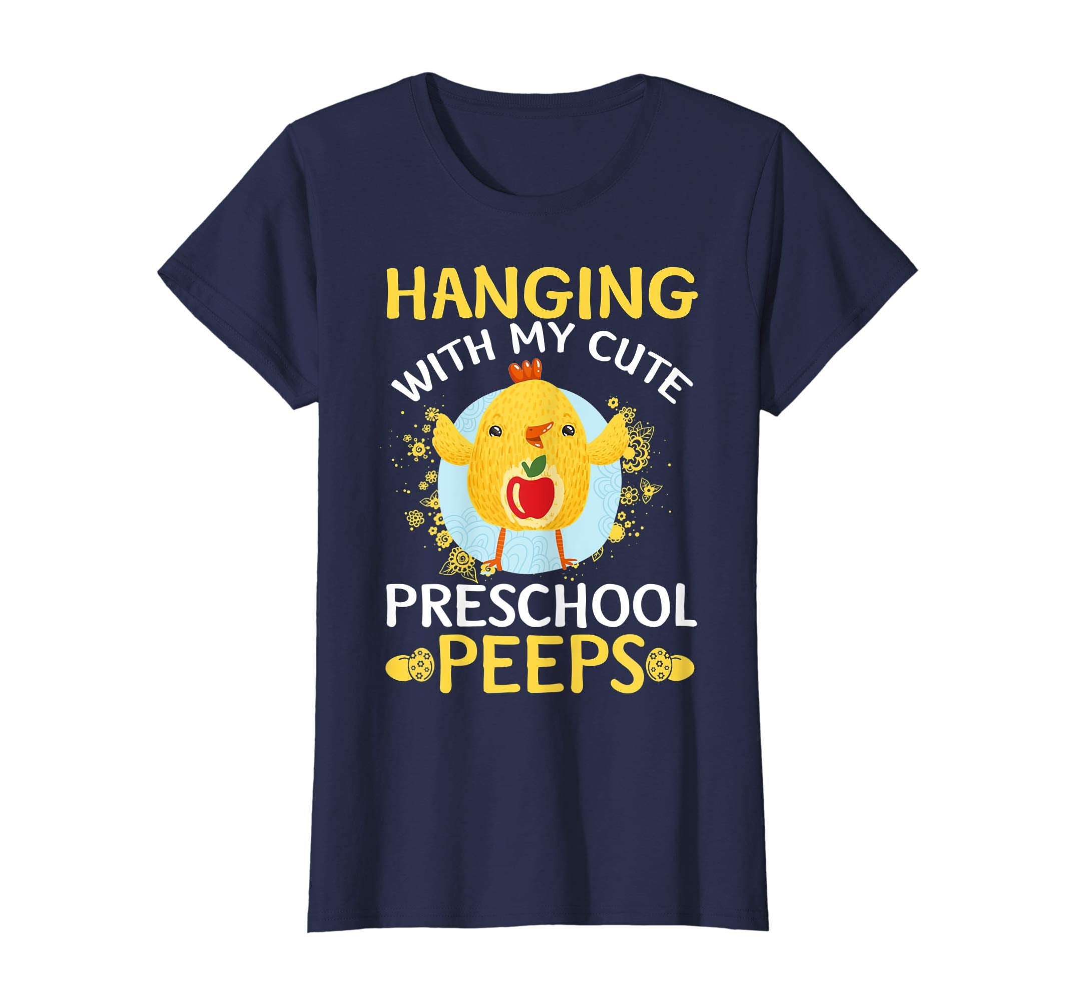 Cute Easter Shirt Teacher Hanging with my Preschool Peeps