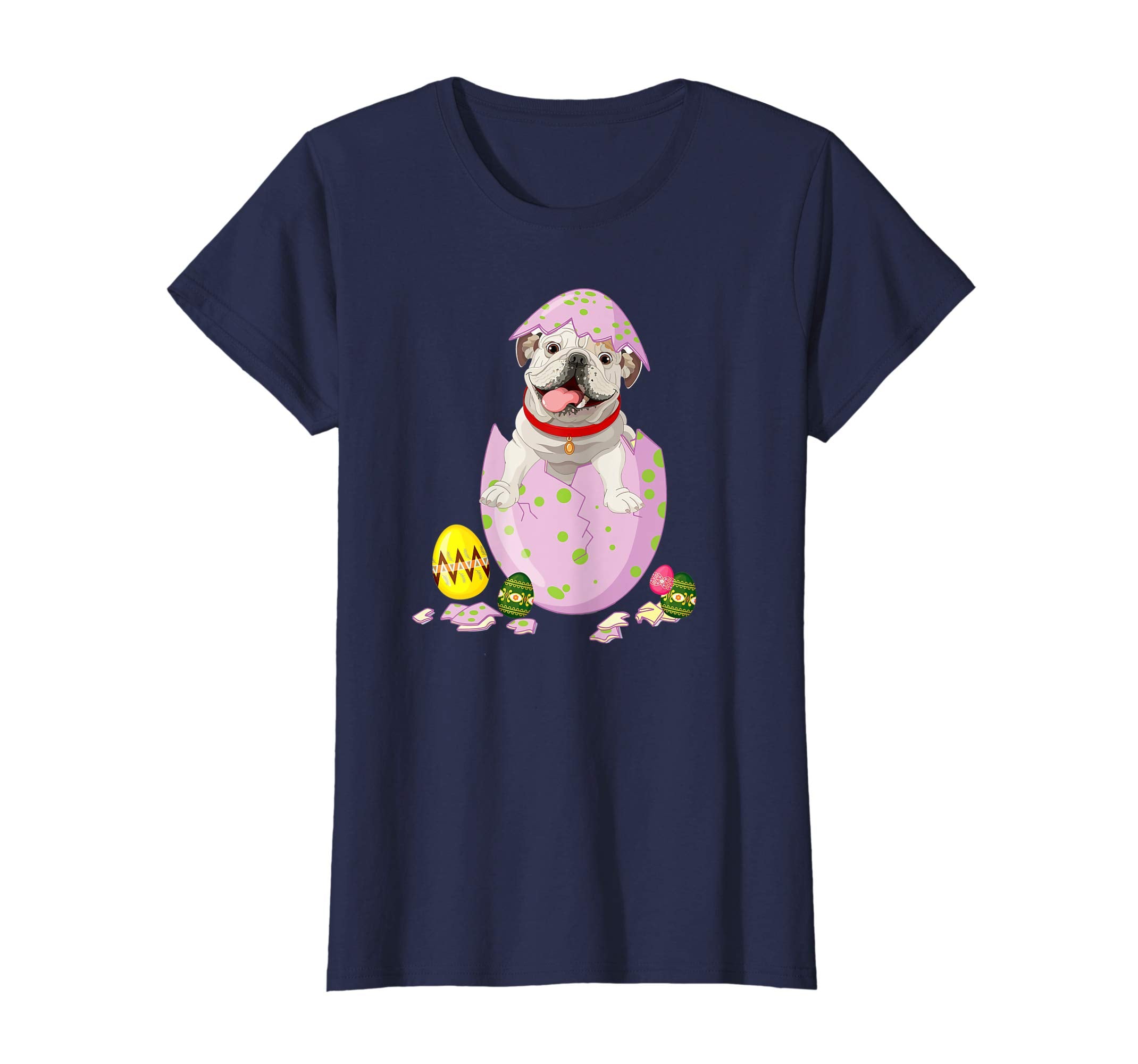 English Bulldog in Easter Egg Tshirt Easter gift for kids