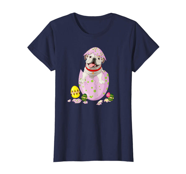English Bulldog in Easter Egg Tshirt Easter gift for kids