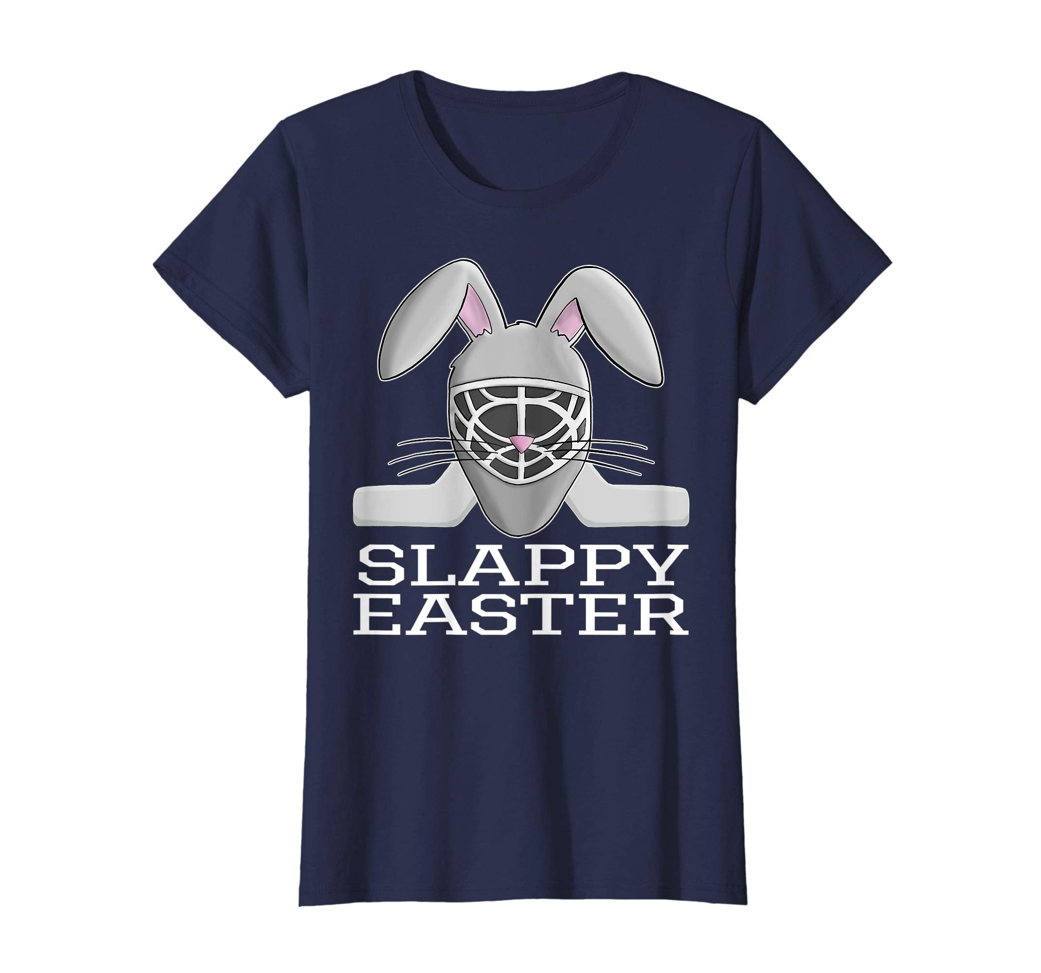 Easter Hockey Gift Bunny Goalie Mask T-Shirt Family Group
