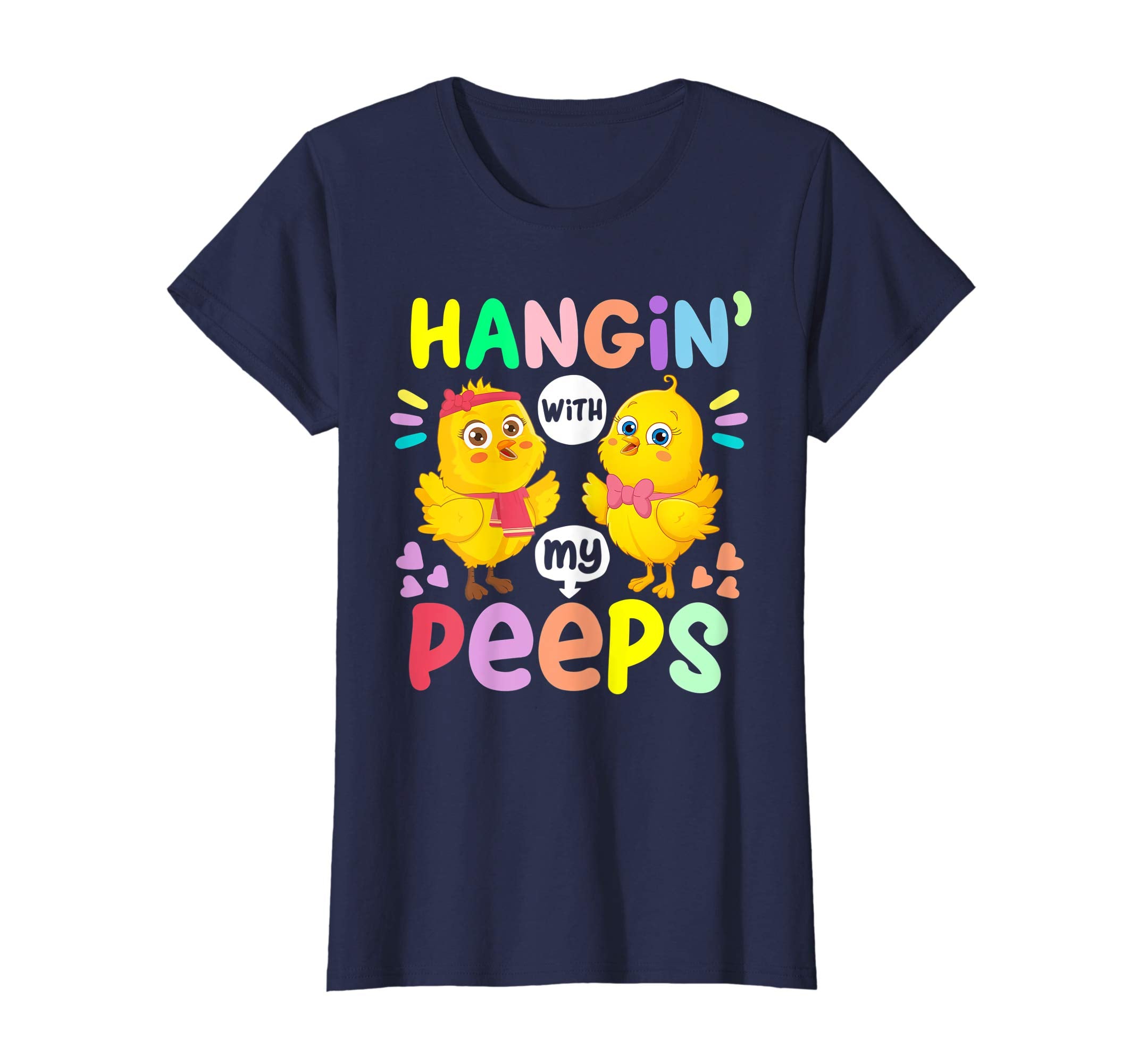 Hanging With My Peeps Happy Easter Kids Boys Girls T Shirt