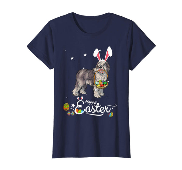 Olde Sheepdog Dog With Bunny Hat Easter Costume T Shirt