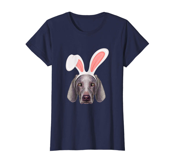 Weimaraner Dressed As Easter Bunny With Rabbit Ears T-Shirt