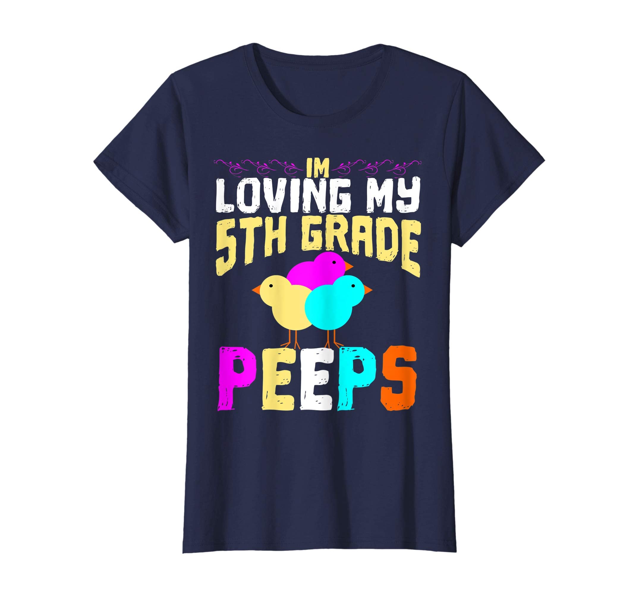 5th Grade Peeps Easter TShirt Teacher Gift