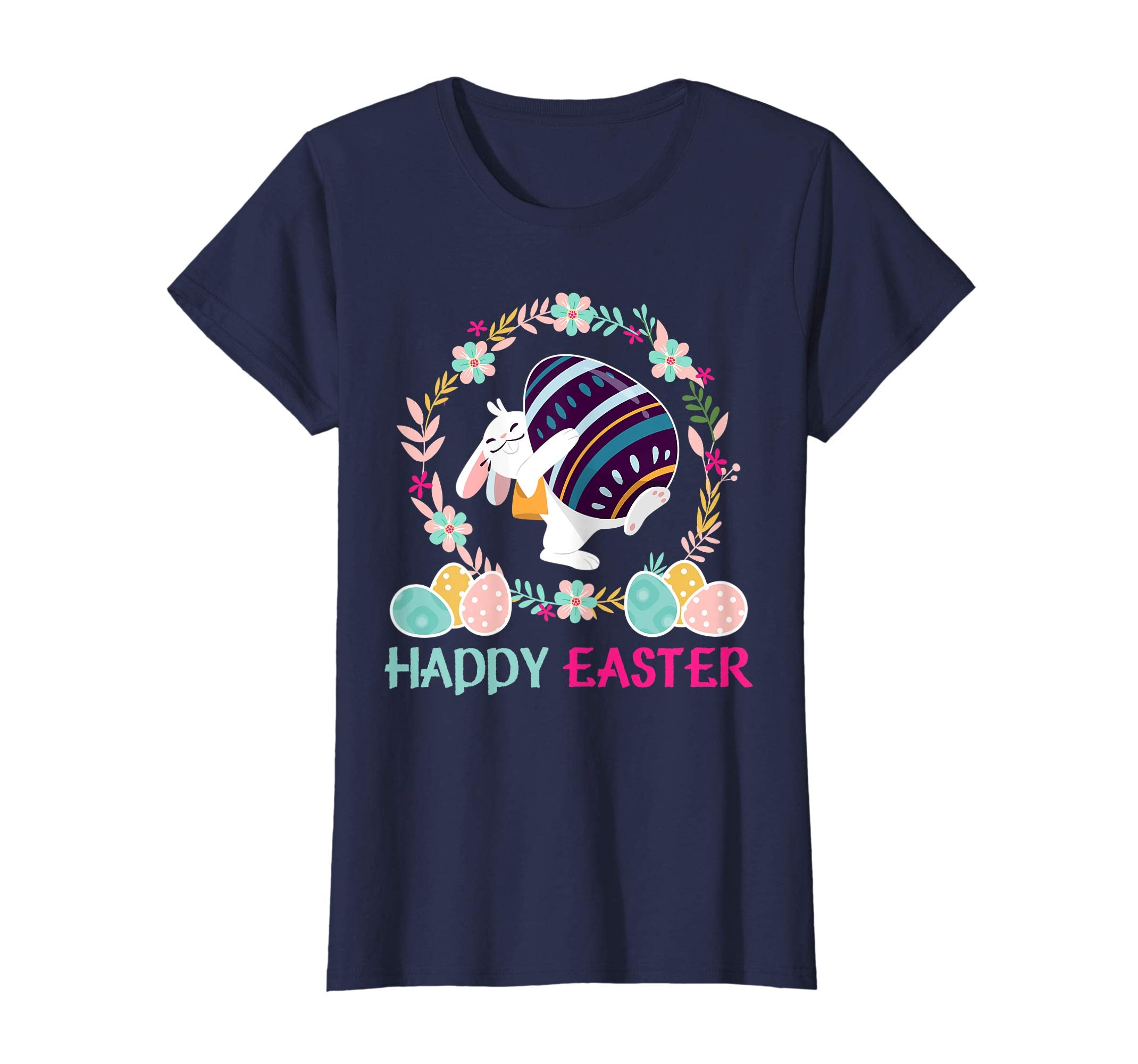 Happy Easter T-Shirt With Bunnies Eggs