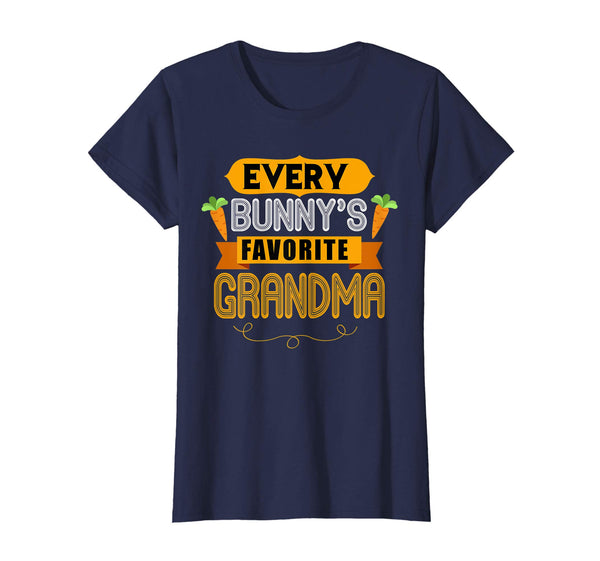 WOMEN'S EVERY BUNNYS FAVORITE GRANDMA SHIRT CUTE EASTER GIFT