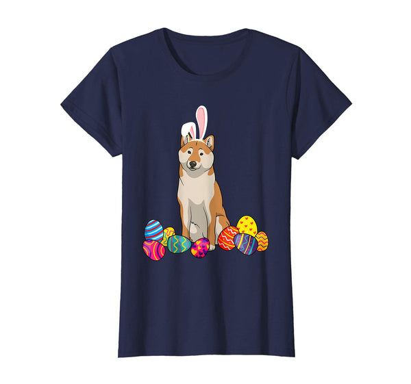 Shiba Bunny Ear With Egg Easter Easter Day Shirt