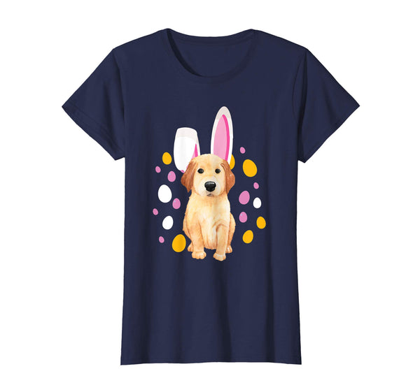 Golden Retriever Bunny Hat Rabbit Easter Eggs Shirt