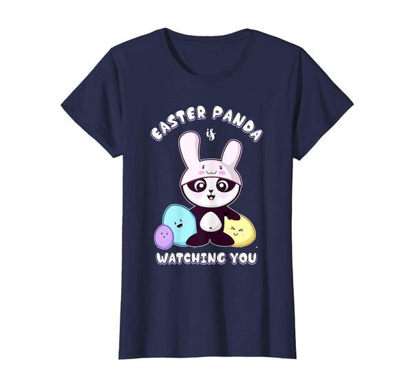 Easter Panda Is Watching You Stars Easter Eggs Funny T Shirt