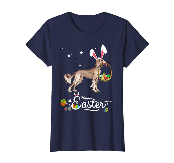 Saluki Dog With Bunny Hat Easter Costume T Shirt