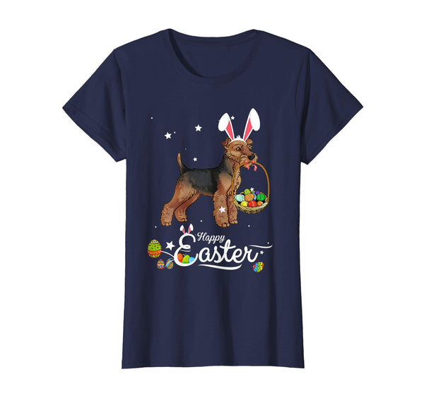 Welsh Terrier Dog With Bunny Hat Easter Costume T Shirt