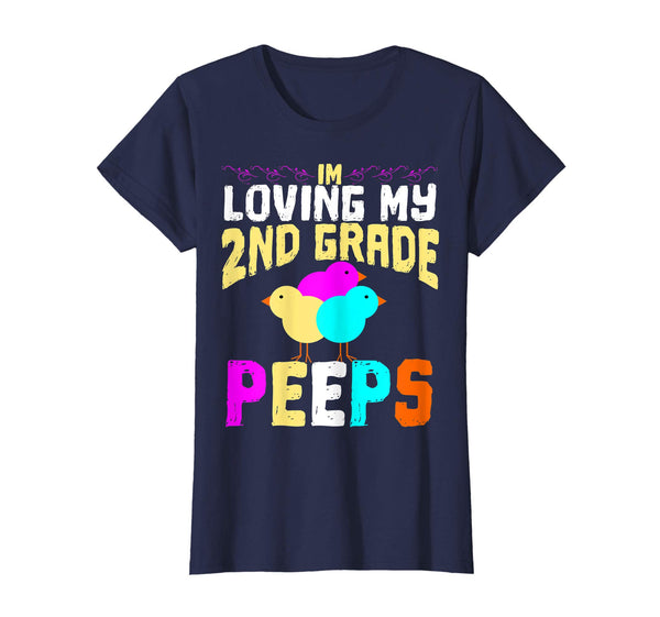 2nd Grade Peeps Easter TShirt Teacher Gift
