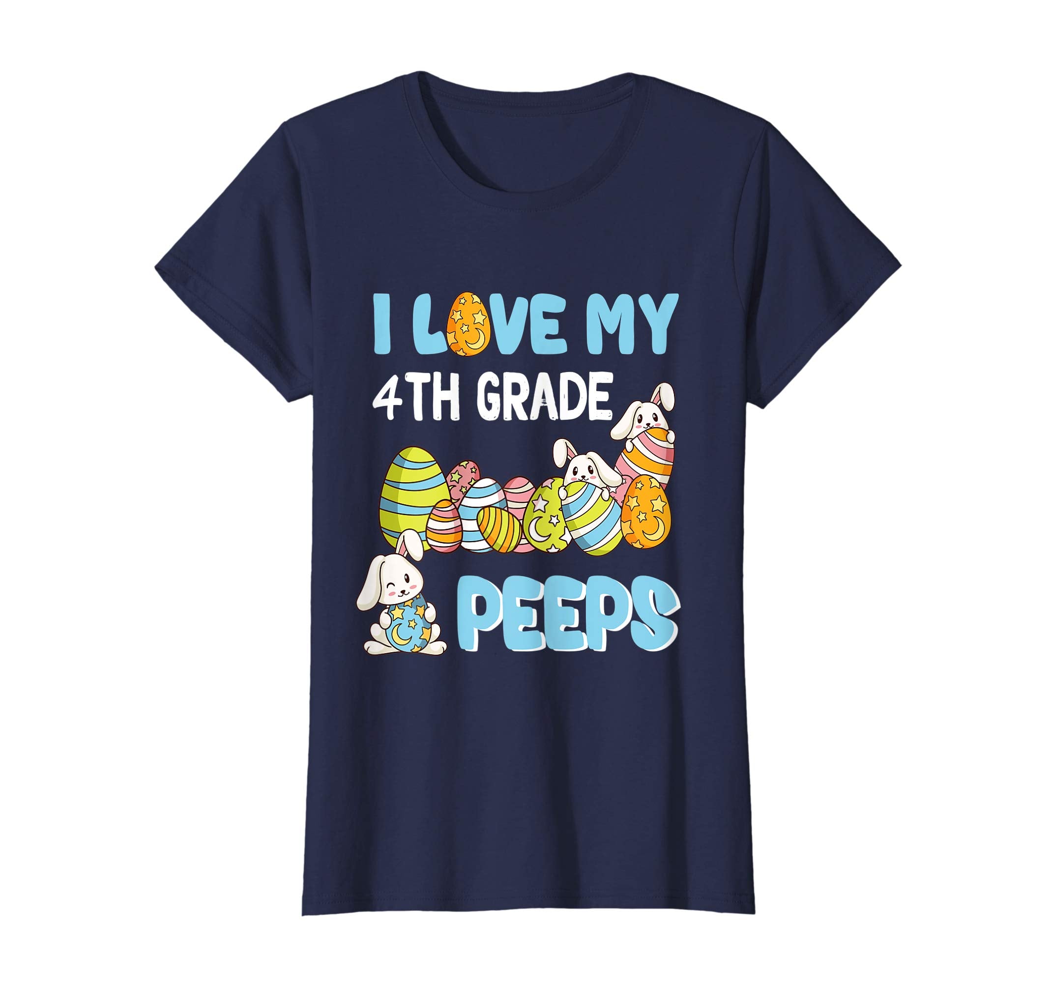 I Love My 4th Grade Peeps T-Shirt Easter Day Gift