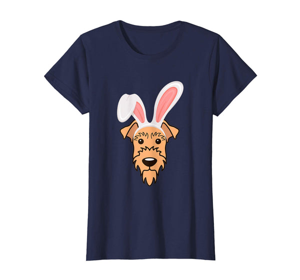Airedale Terrier Dressed As Easter Bunny Rabbit Ears T-Shirt