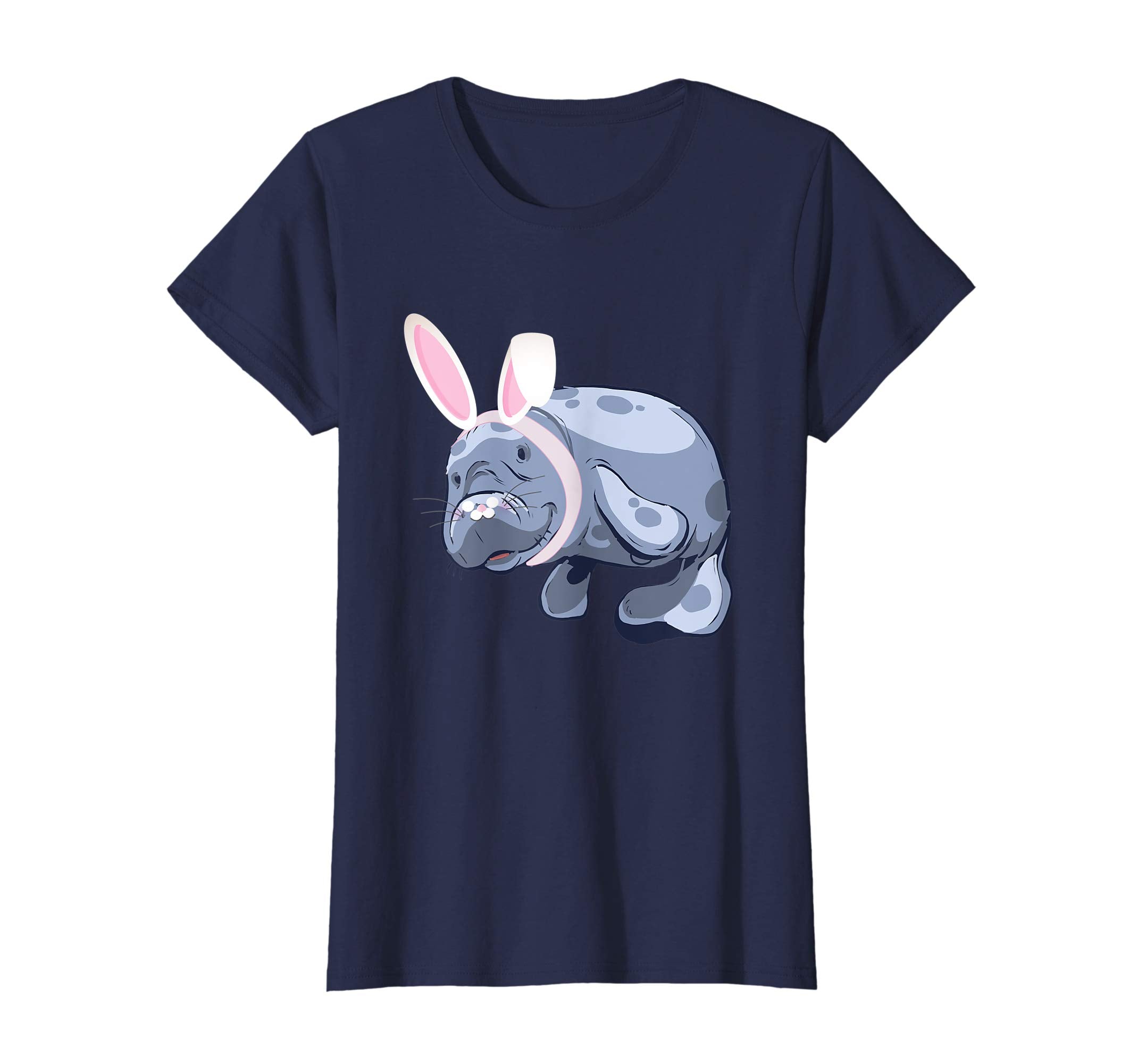 Funny Manatee Easter Bunny TShirt Gift Kids Adults