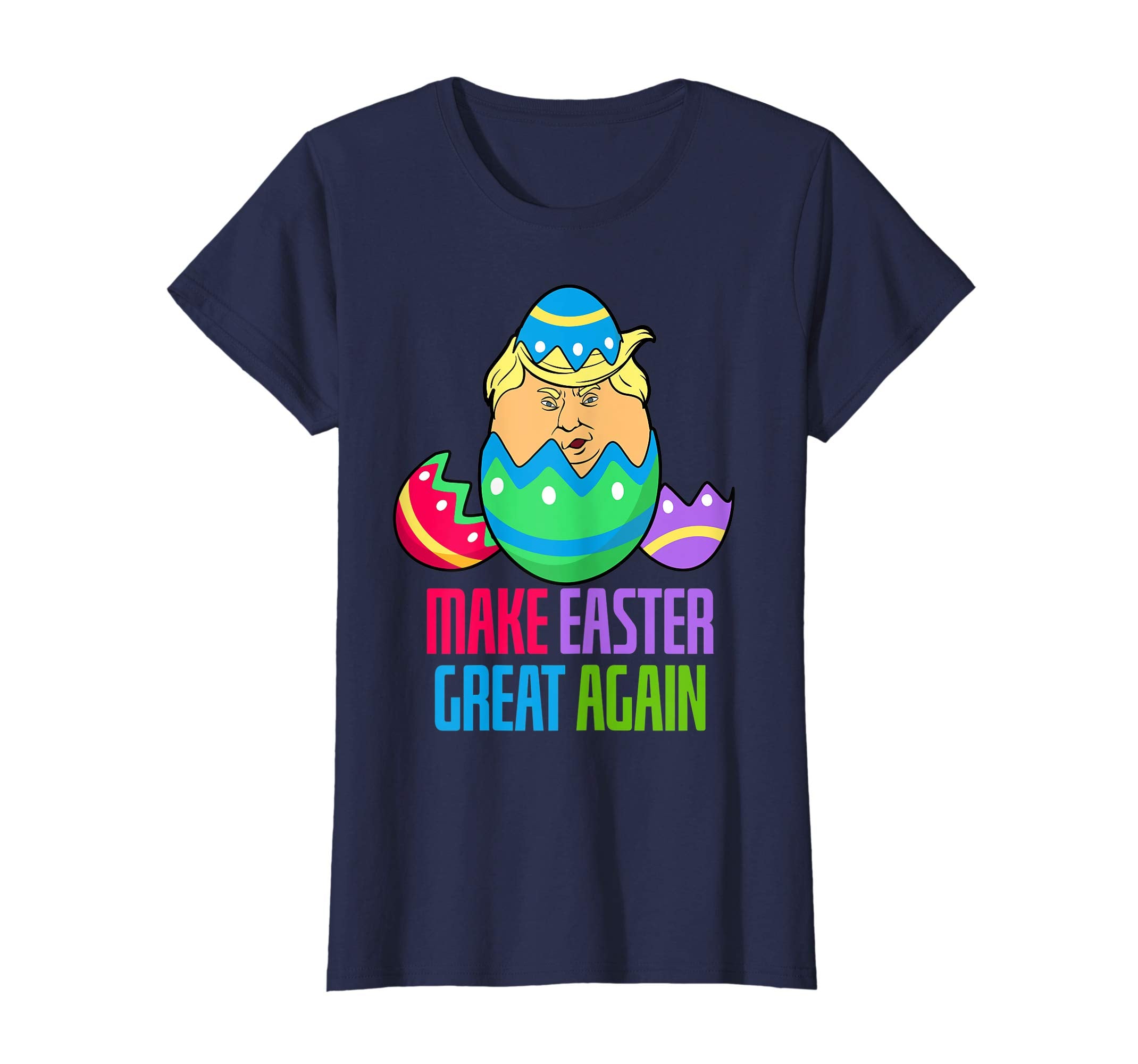 Make Easter great again Donald Trump Egg Hunt T Shirt Women