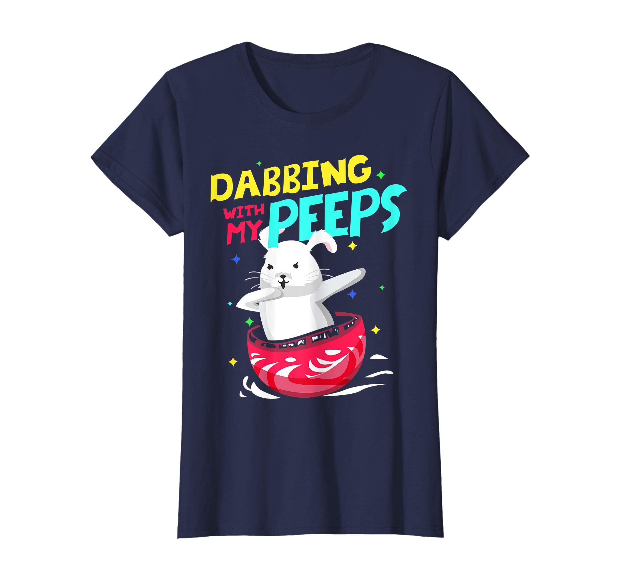Dabbing Easter Bunny Shirt Dabbing with My Peeps Kids Gift.