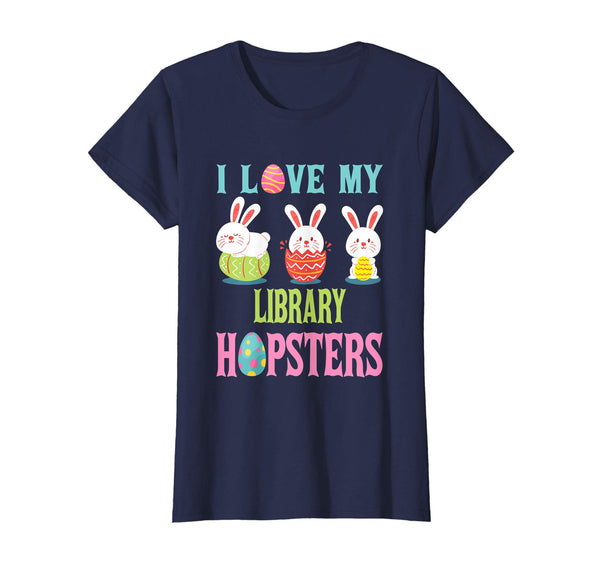 Easter Library Teacher Shirt Gift Easter Shirt