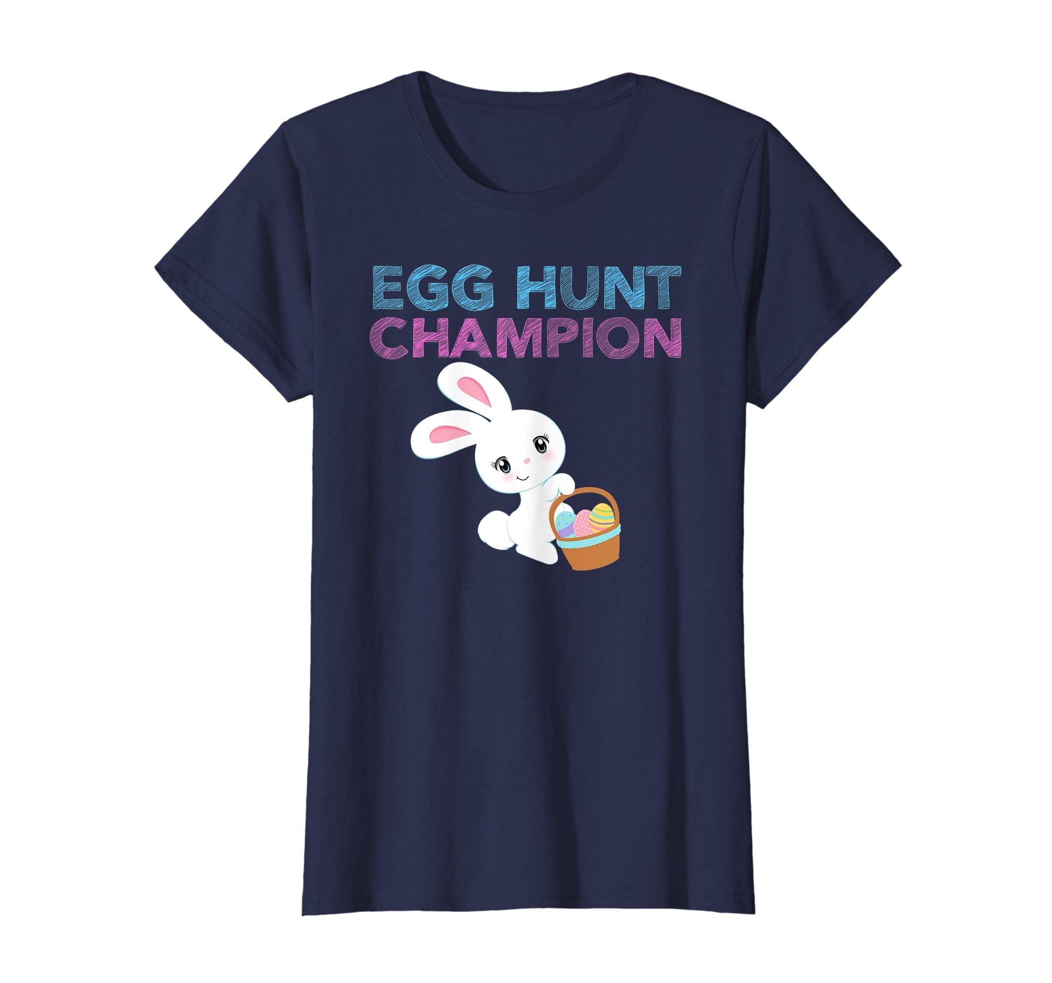 EASTER EGG HUNT CHAMPION Bunny T-Shirt Girls Kids Toddlers