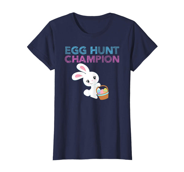 EASTER EGG HUNT CHAMPION Bunny T-Shirt Girls Kids Toddlers