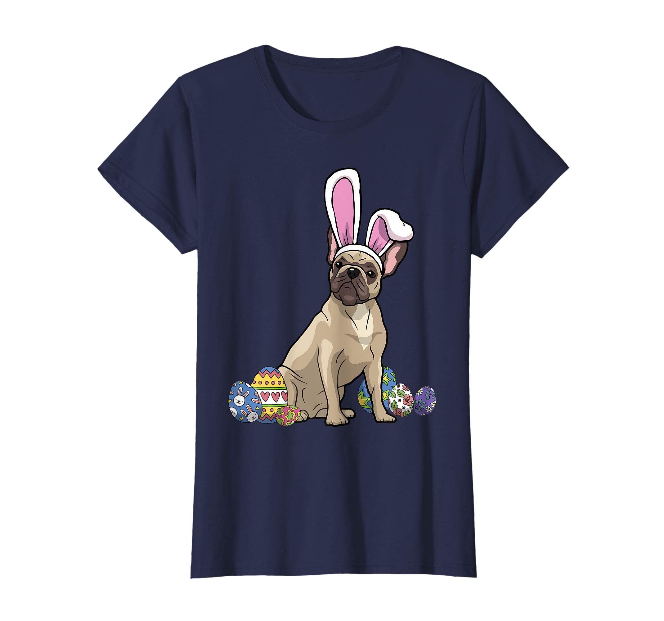 French Bulldog Dressed As Easter Bunny Rabbit Ears T-Shirt