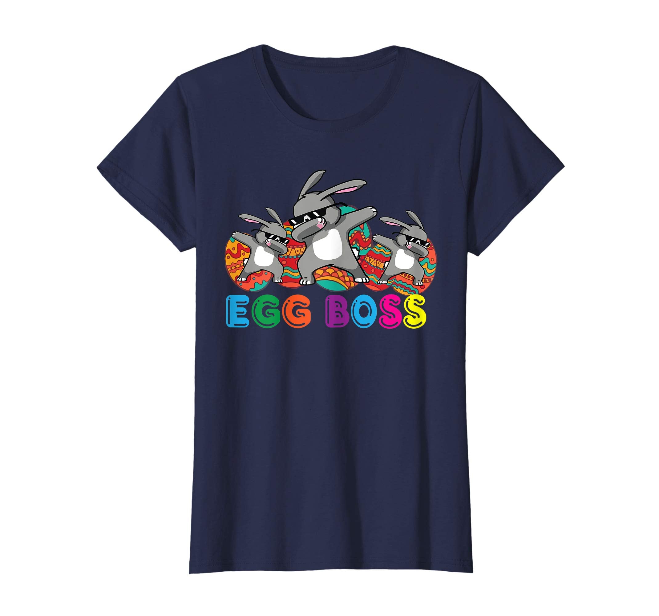 Cute Bunny Dabbing Eggs Easter Day Boss Funny T-shirt