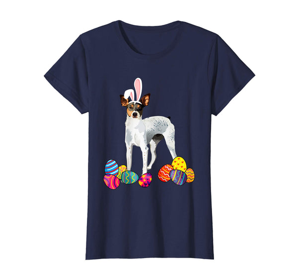 Rat Terrierz Bunny Ear With Egg Easter Easter Day Shirt
